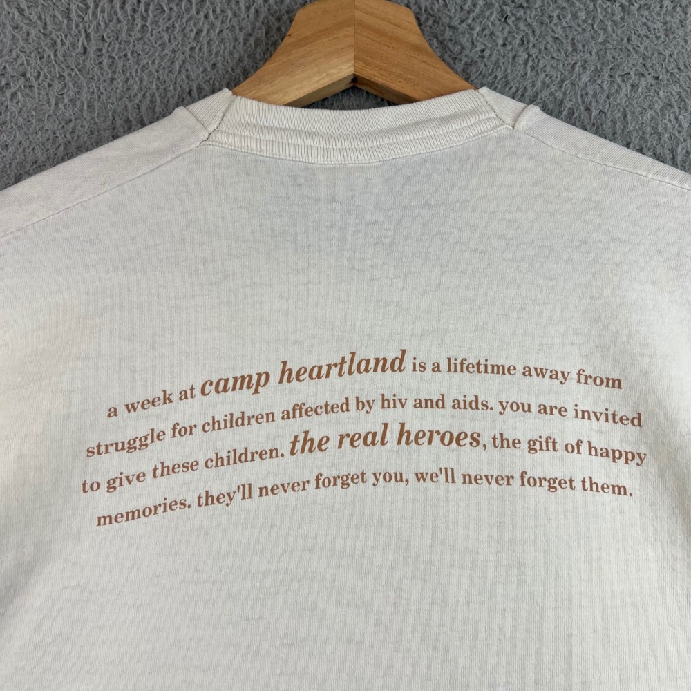 Vintage Eric Waugh Camp Heartland Art T-Shirt White Mens L USA signed - Picture 8 of 9
